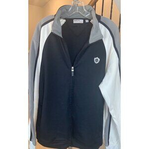 Adolfo Sport mens  casual jacket XL 48 ch 31L full zip  pockets